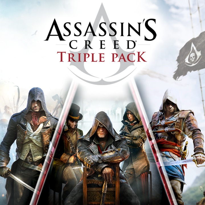 Купить Assassin`s Creed Triple Pack: Black Flag, Unity, Syndicate